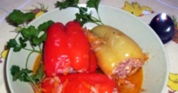 Фаршированный перец - любимое блюдо гурмана