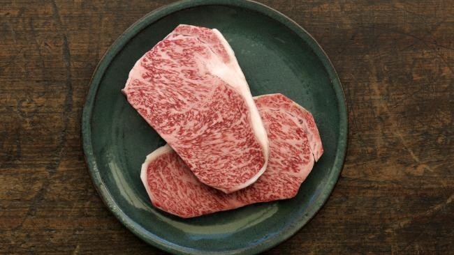 8. Стейк из мяса японской мраморной говядины Вагю деньги, еда, экзотика
