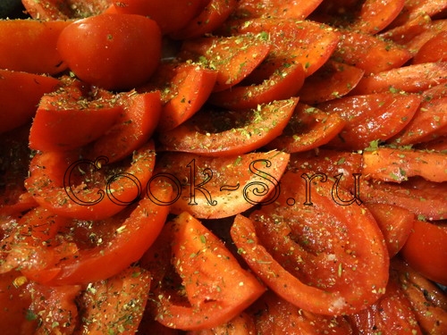 вяленые помидоры - посолить