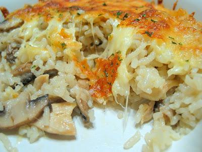 кабачки с грибами и рисом