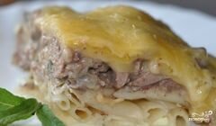 «Макароны с ливерной колбасой» - приготовления блюда - шаг 9