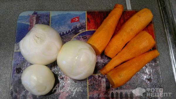 Рецепт Индоутка с луком и морковью в мультиварке фото