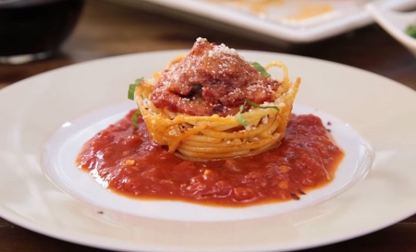 маффины из спагетти