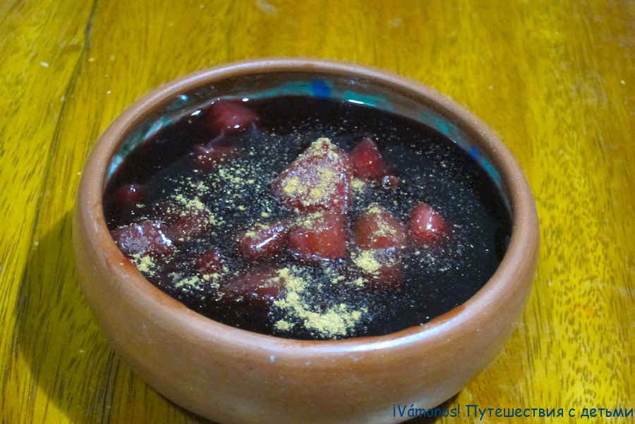 Mazamorra morada - продолжение фиолетовой истории. Рецепт перуанской кухни.