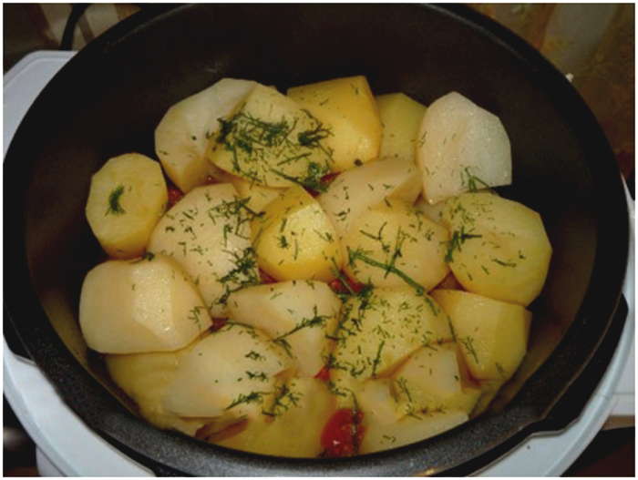 добавить картошку