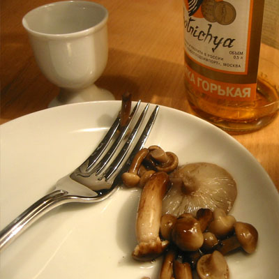 Закуска к водке Маринованные грибы 