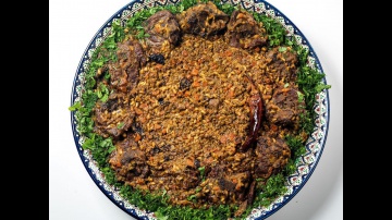 Машкичири - узбекское блюдо в казане