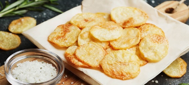 картофельные чипсы в микроволновке