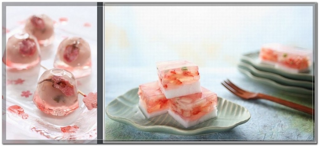 Японские десерты из желе - japanese sweet jelly cakes