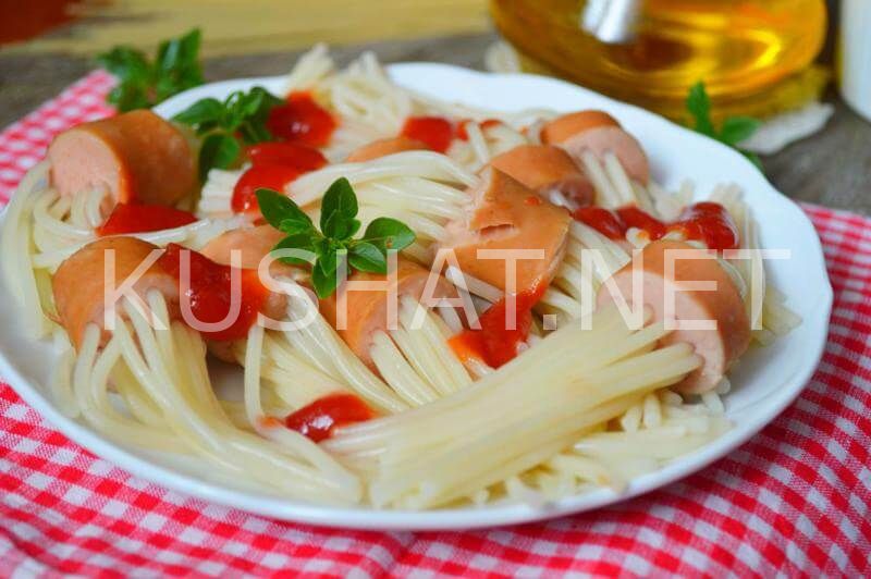 6_спагетти с сосисками