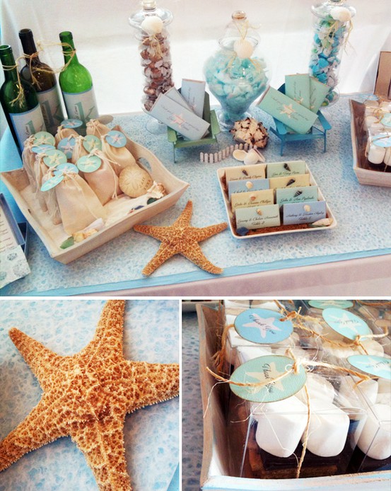 Ракушки, звезды — атрибуты морской вечеринки. Фото с сайта blog.hwtm.com