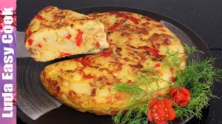 ВКУСНАЯ КАРТОФЕЛЬНАЯ ЗАПЕКАНКА НА СКОВОРОДЕ по-испански ТОРТИЛЬЯ рецепт | POTATO AND ONION TORTILLA