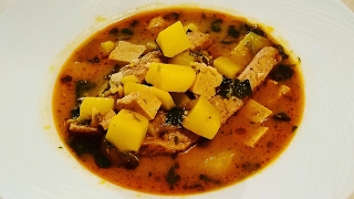 Рецепт блюда: красный карри со свиными ребрышками, картошкой и тофу