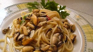 Спагетти с Мидиями Spagetti con le Cozze in Bianco Italia