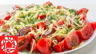 Салат с помидорами на скорую руку 