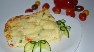 Запеканка из цветной капусты! Запеканка со вкусным соусом!