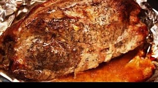 Мясо в фольге в духовке / Рецепт приготовления свинины в духовке / Лёгкие рецепты