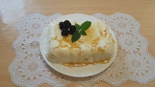 Десерт из творога и сливок с желатином