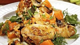 Курица запеченная с тыквой. Как приготовить вкусно и полезно