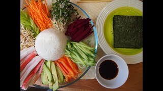 Простые корейские рецепты: овощные рулетики (야채쌈) Я ЧХЕ ССАМ