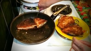 Как приготовить Камбалу рецепт второго блюда из рыбы жареная на сковороде вкусно ужин быстро видео