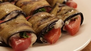 Языки из баклажанов / How to make Grilled eggplant roll-ups ♡ English subtitles