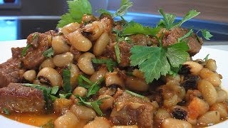 Говядина с фасолью черный глаз . Очень вкусно!