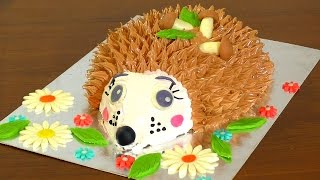 3 д Торт ЁЖИК мастер-класс как украсить торт кремом Cake hedgehog master class