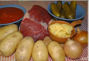Мясо по-татарски - фото шаг 1