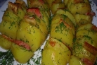 Картофель с беконом в фольге