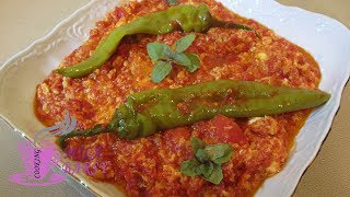 Армянская Яичница с помидорами "Pomidorov dzevadzex" (Omelette with tomatoes) простой рецепт