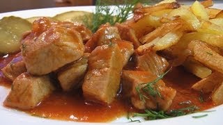 Гуляш из телятины видео рецепт. Книга о вкусной и здоровой пище