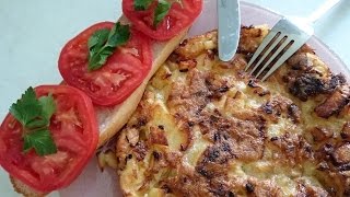 Тортилья рецепт блюда из картошки с яйцом как приготовить вкусно и быстро на ужин