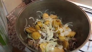 Картошка с мясом рецепт (по узбекски )