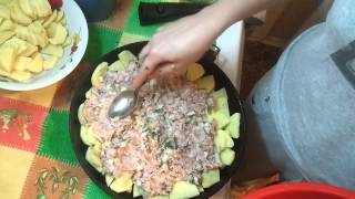 Картофельная запеканка с фаршем. Очень вкусно !!!