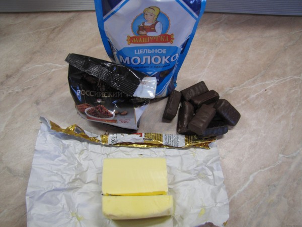 шоколадная паста из шоколадных конфет