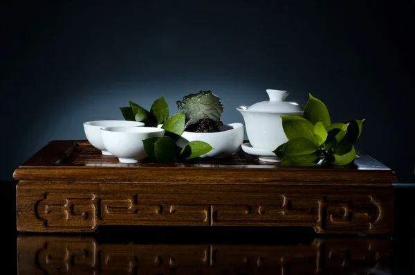 Услуги посуды Китай чай — стоковое фото