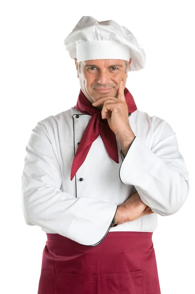 Гордый и довольный шеф-повар — стоковое фото