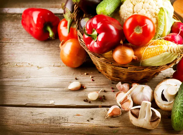 Здоровые органические овощи. био еда Лицензионные Стоковые Изображения