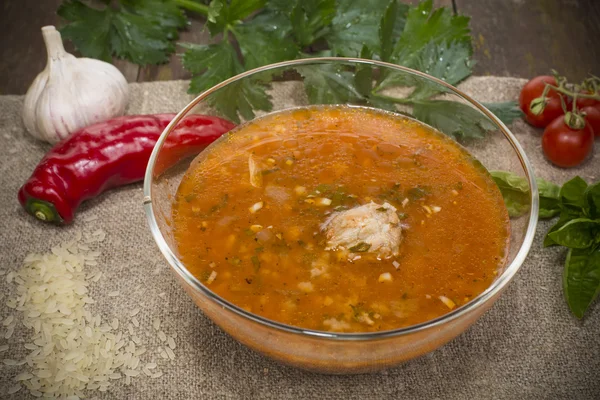 Суп харчо — стоковое фото