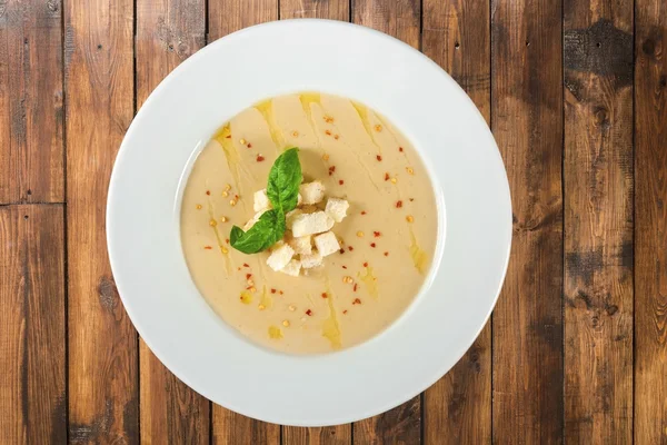 Вкусный суп сквош — стоковое фото