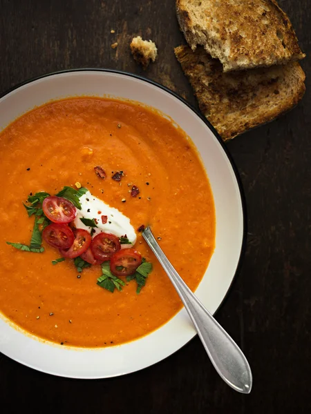 Крем-суп овощной — стоковое фото