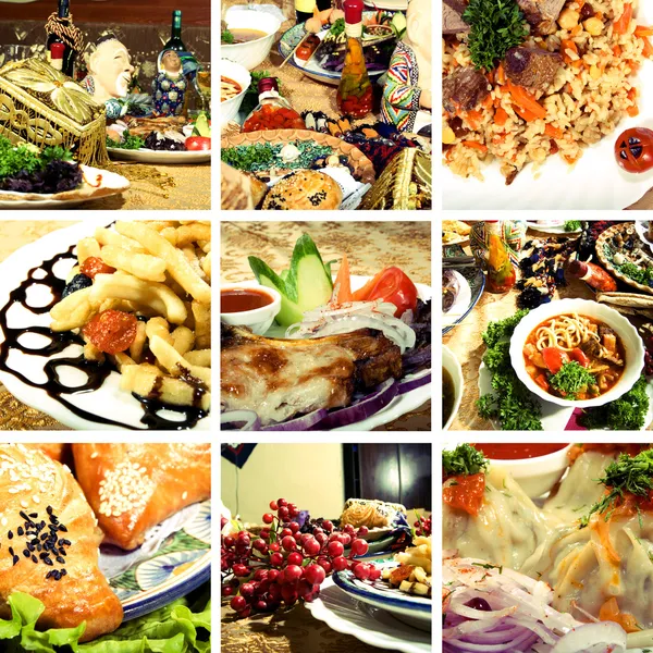 Коллекция азиатских блюд — стоковое фото