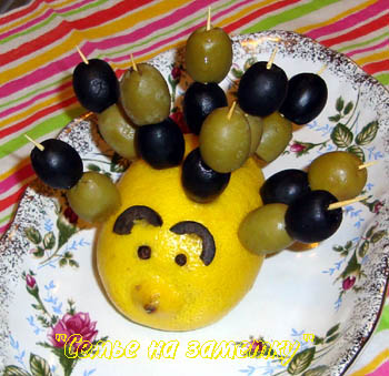 Ежик для подачи маслин и оливок