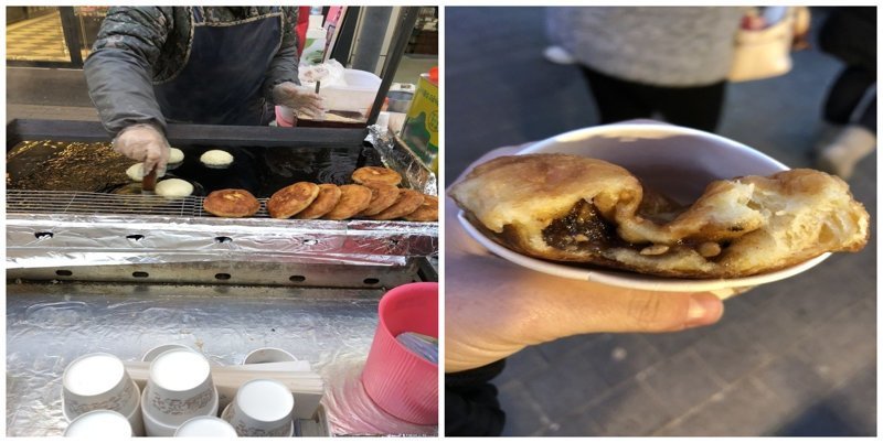 11. Сахарный панкейк: $2 еда, еда быстро, сеул, уличная Еда, уличная еда, фастфуд, южная корея
