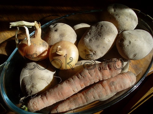 картошка тушеная в духовке - ингредиенты