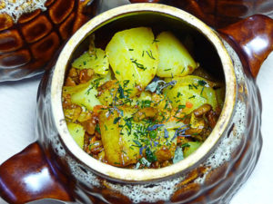 картошка в горшочках в духовке