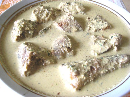 Жареная рыба под грузинским соусом баже — фото 2