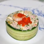 Порционный салат Оливье