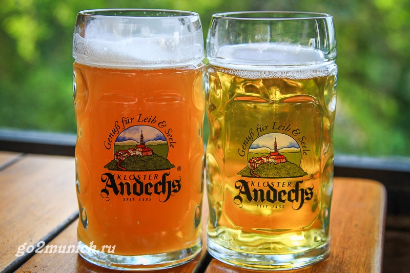 Пиво монастыря Андекс в Мюнхене
